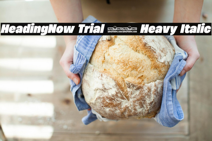 HeadingNow Trial 68 Heavy Italic Example 1
