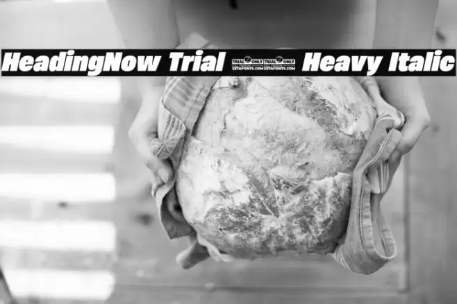 HeadingNow Trial 68 Heavy Italic Font examples