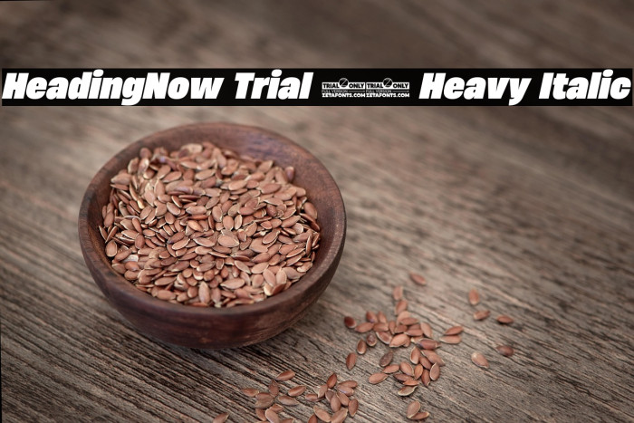 HeadingNow Trial 68 Heavy Italic Example 2