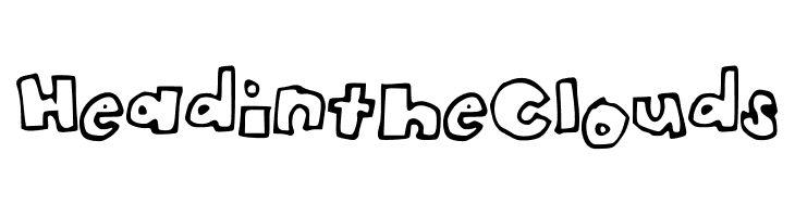 HeadintheClouds  font caratteri gratis