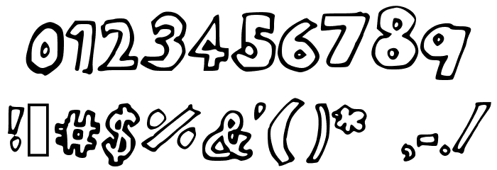 HeadintheCloudsBOLD Font OTHER CHARS