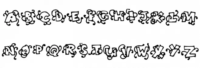 HeadintheCloudsBOLD フォント 大文字
