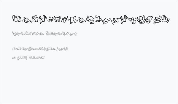 HeadintheCloudsBOLD Business Card