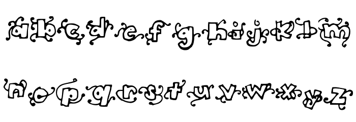 HeadintheCloudsBOLD Font LOWERCASE