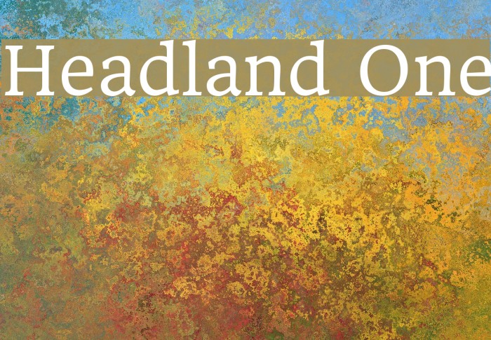 Headland One Font examples