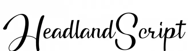 Headland Script  フリーフォントのダウンロード
