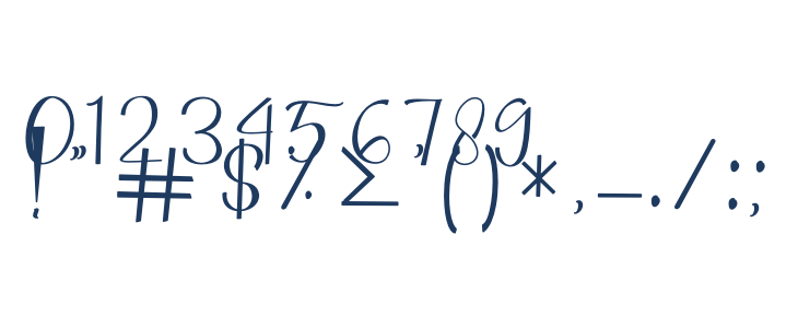 Headland Script Other Characters