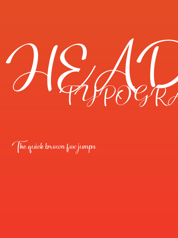 Headland Script Poster