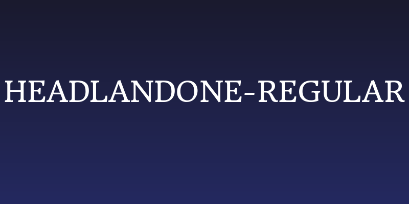 HeadlandOne-Regular Social Header