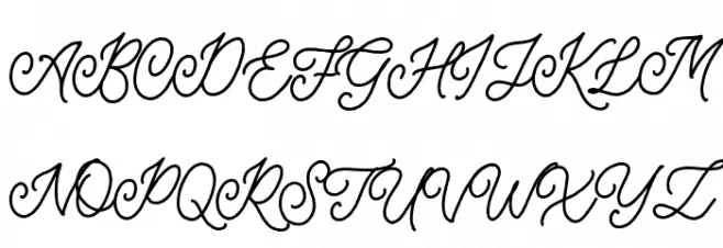 HeadleyScriptDEMO Fonte MAIÚSCULAS