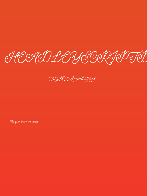 HeadleyScriptDEMO Poster