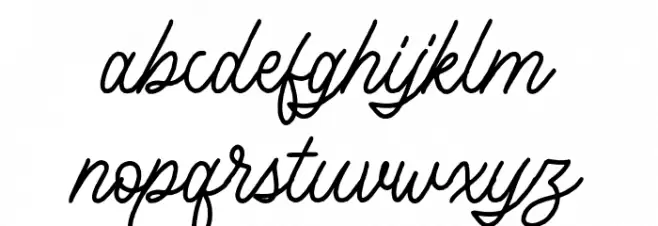 HeadleyScriptDEMO フォント 小文字