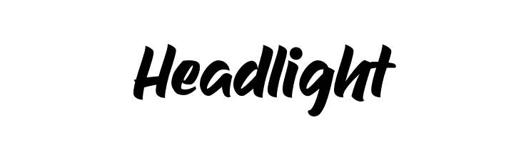 Headlight  Frei Schriftart Herunterladen