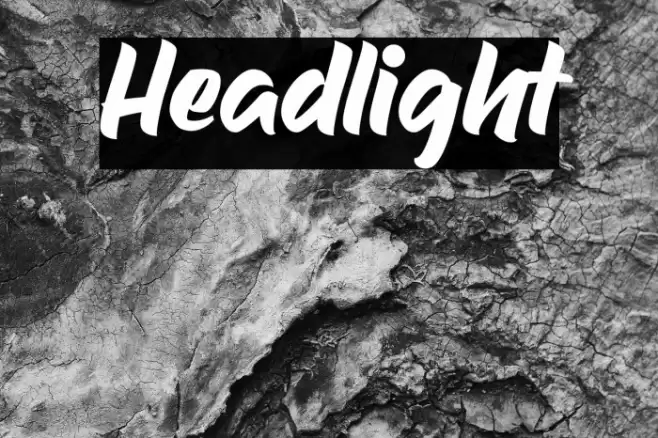 Headlight Font examples