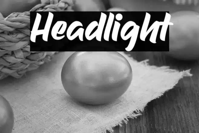 Headlight Font examples