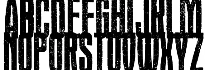 Headline Crack Schriftart Kleinbuchstaben