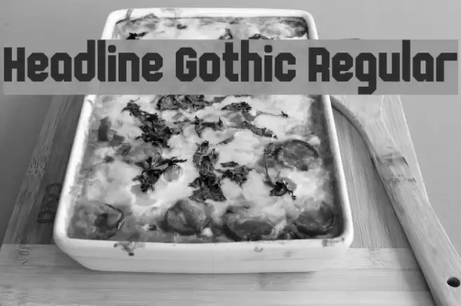 Headline Gothic Regular Font examples