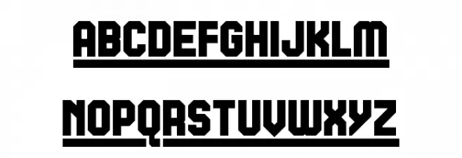 Headline Gothic Titling 2 Regular 字体 大写