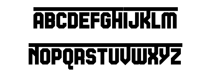 Headline Gothic Titling 2 Regular Font LOWERCASE