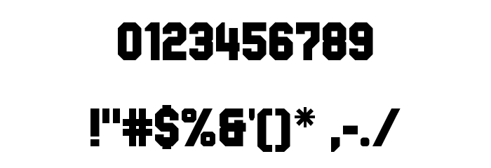 Headline Gothtic Titling 1 Regular Font OTHER CHARS
