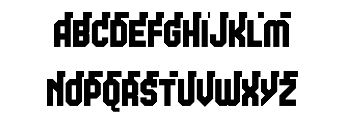 Headline Gothtic Titling 1 Regular Font LOWERCASE