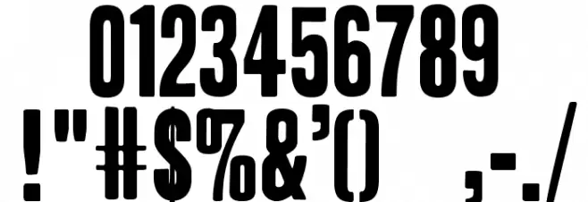 Headline HPLHS One Font OTHER CHARS