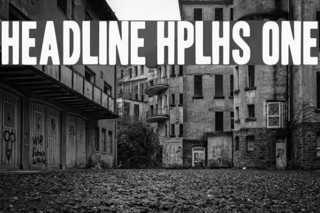 Headline HPLHS One Font examples