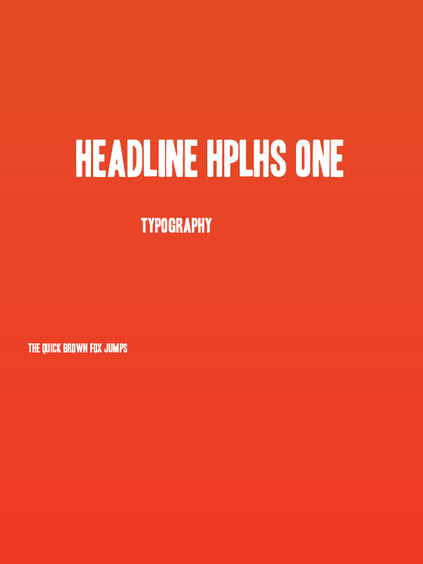 Headline HPLHS One Poster