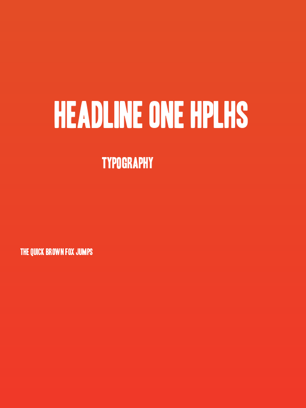 Headline One HPLHS Poster