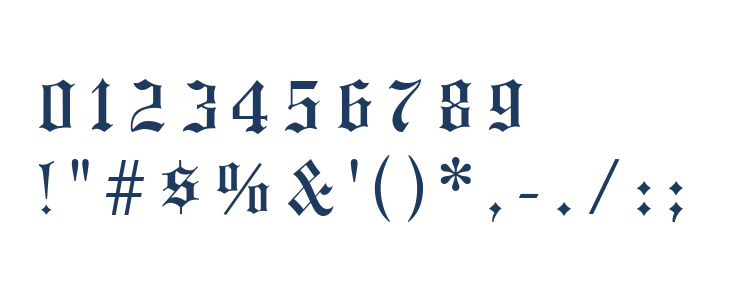 Headline Text UNZ1L Italic Other Characters