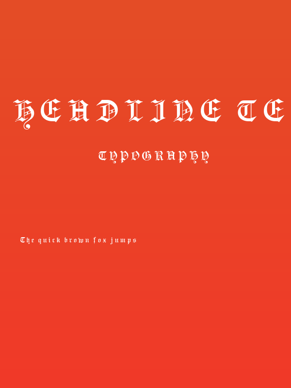 Headline Text UNZ1L Italic Poster