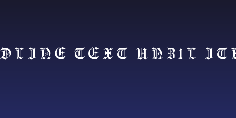 Headline Text UNZ1L Italic Social Header