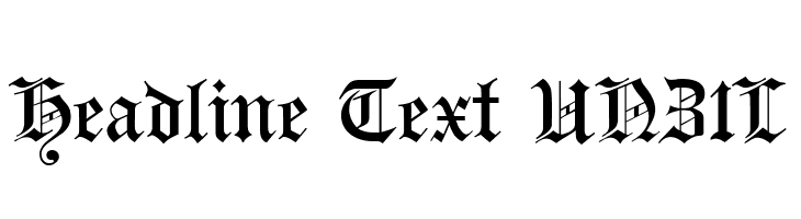 Headline Text UNZ1L  Descarca Fonturi Gratis