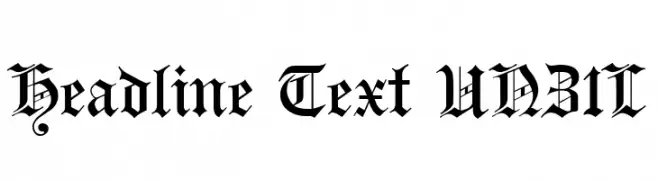 Headline Text UNZ1L  تنزيل الخطوط