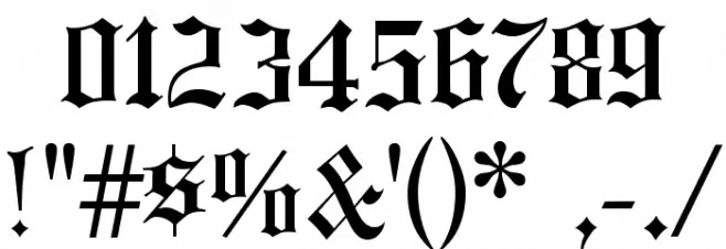 Headline Text Font OTHER CHARS