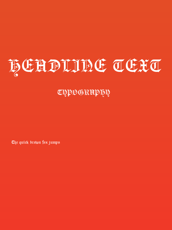 Headline Text Poster