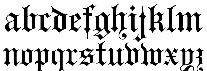 Headline Text Font LOWERCASE