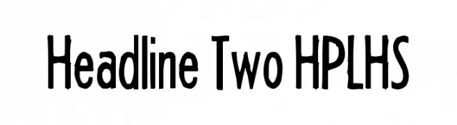 Headline Two HPLHS  Frei Schriftart Herunterladen