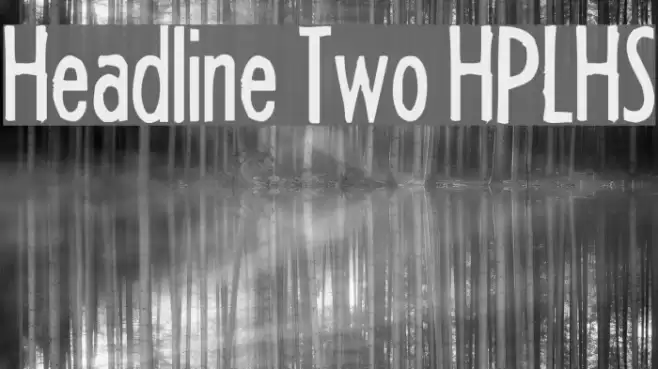 Headline Two HPLHS Schriftart examples