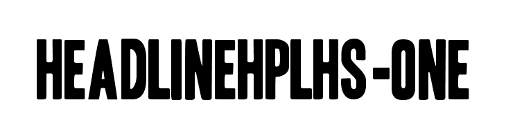 HeadlineHPLHS-One Font