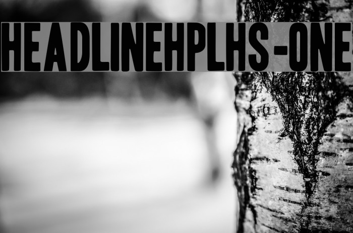 HeadlineHPLHS-One Font examples