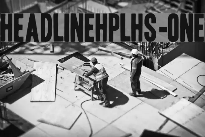 HeadlineHPLHS-One Fonte examples