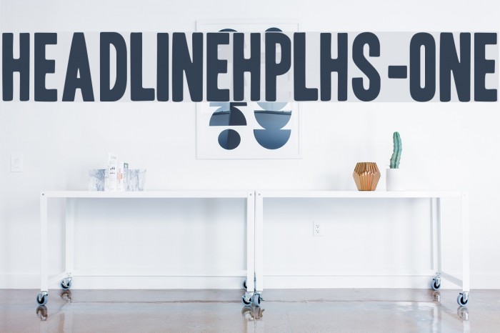 HeadlineHPLHS-One Font examples