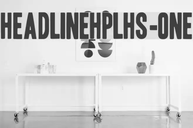 HeadlineHPLHS-One Fonte examples