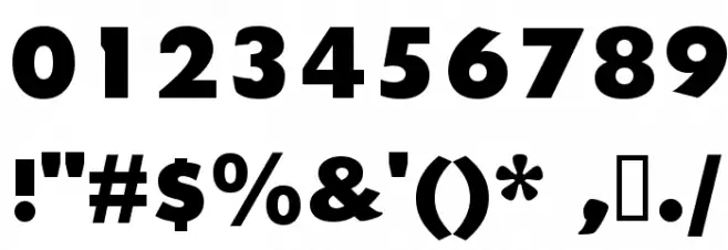 HeadlineNEWS Font OTHER CHARS