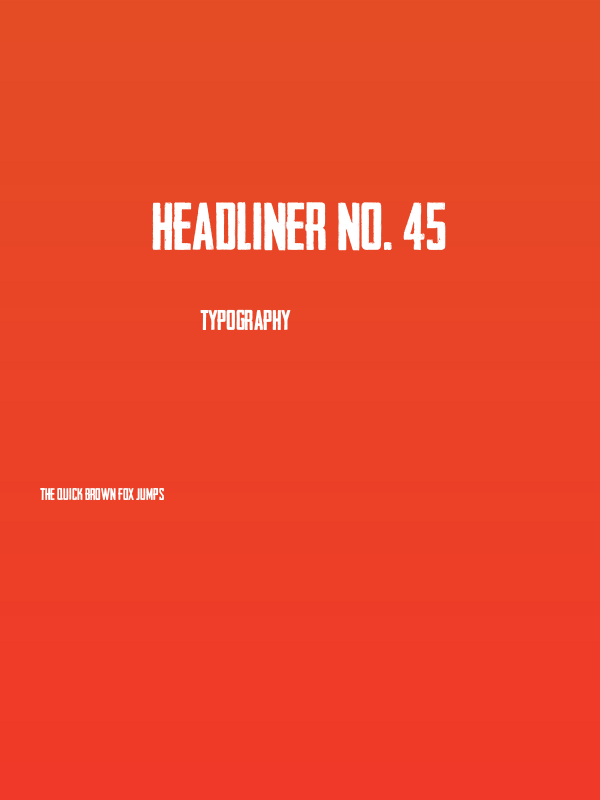 Headliner No. 45 Poster