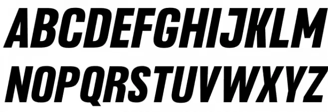 Headlines Bold Italic Font UPPERCASE