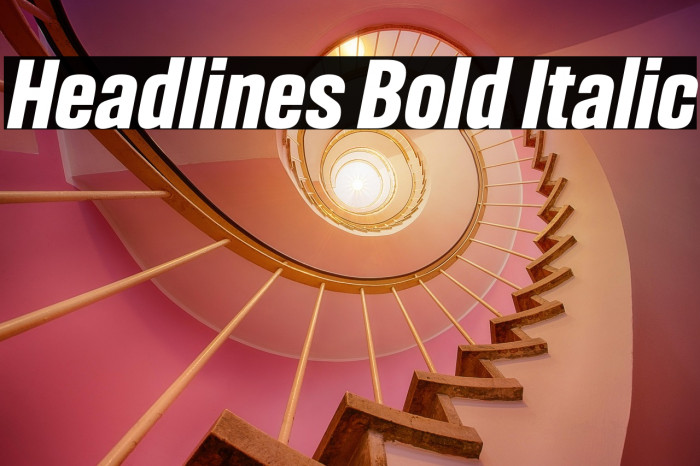 Headlines Bold Italic Example 3