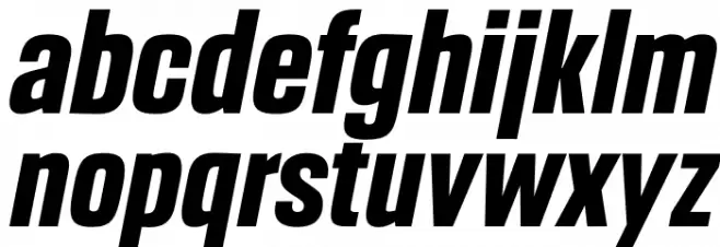 Headlines Bold Italic Font LOWERCASE