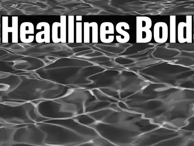 Headlines Bold Font examples